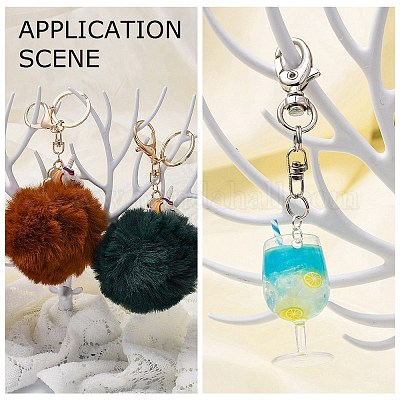 Поворотные застежки из окрашенного сплава с двойным глазком PALLOY-YW0001-25-NR-1