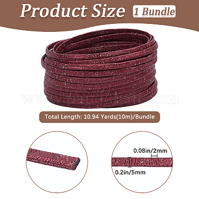 10м складной шнур из блестящей искусственной кожи OCOR-GF0004-11I-1