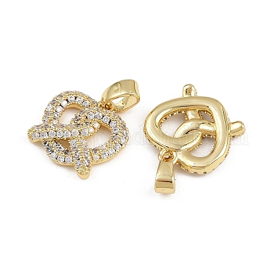 Латунные микро проложить кубического циркония подвески KK-A269-53G-1