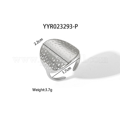 Геометрические открытые манжетные кольца из нержавеющей стали 304 с неровной формой и высоким качеством NH8943-4-1
