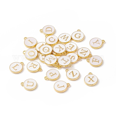 Letter Charms Bulk Enamel Charms Jewelry Making Alphabet Initial