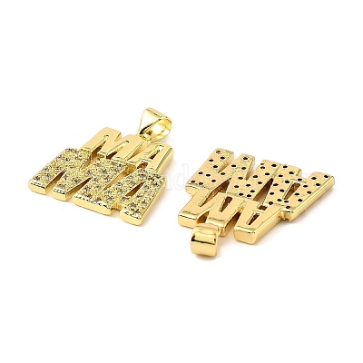 Латунные микро проложить кубического циркония подвески KK-M324-02I-G-1