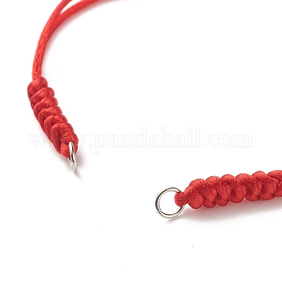 Wholesale Adjustable Nylon Braided Cord Bracelet Making Accessories 