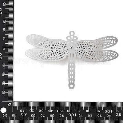 304 нержавеющая сталь кристалл стразы 3d насекомые коннекторы подвески STAS-H236-11B-P-1