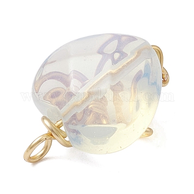 Подвески из медной проволоки с опалитом PALLOY-JF02599-01-1