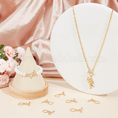 10 комплект латунных застежек-тоглов KK-BBC0007-92-1