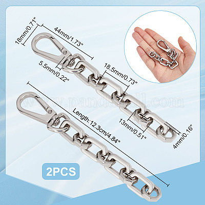 Удлинители ремешков для кошелька из сплава AJEW-WH0541-23P-1