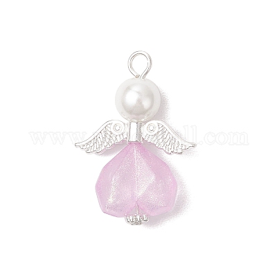 Подвески ангелы из акрила и сплава PALLOY-JF04142-1