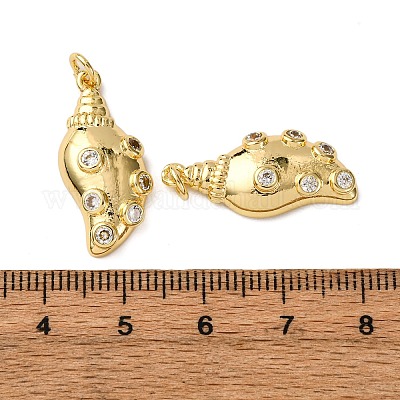 Латунные микро проложить кубического циркония подвески KK-A271-02B-G-1