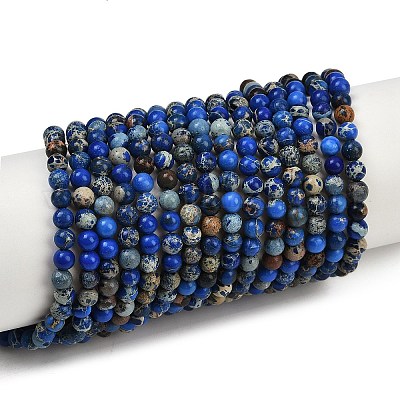 Натуральные имперские нитки из яшмы G-I122-4mm-06-1