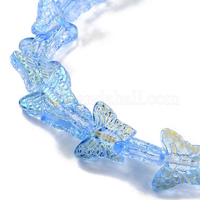 Прозрачные стеклянные бусины&nbsp;GLAA-F114-04D-1