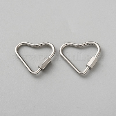 Карабин из нержавеющей стали с винтовой блокировкой STAS-WH0048-45C-P-1