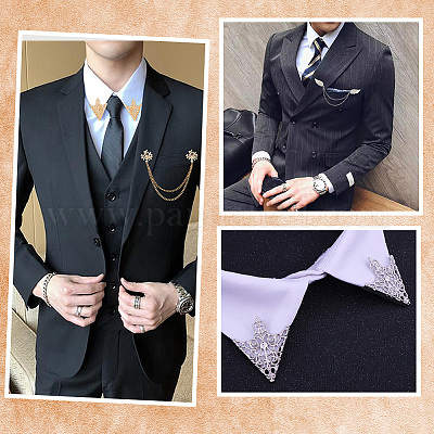 Сплав горный хрусталь подвесные цепочки броши и воротник-галстук pis&nbsp;JEWB-CY0001-02-1