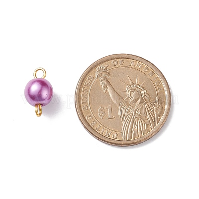 Стеклянные подвески с имитацией жемчуга PALLOY-JF01881-02-1