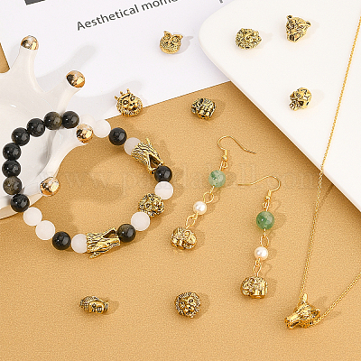 Бусины из сплава в тибетском стиле TIBEB-PH0013-71AG-RS-1