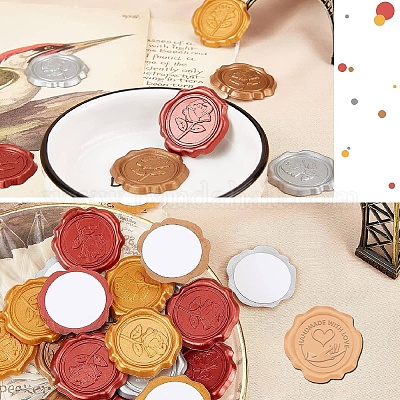 100шт. клейкие восковые наклейки DIY-CP0011-01D-1