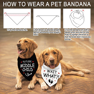 Хлопковый собачий платок AJEW-WH0592-001-1