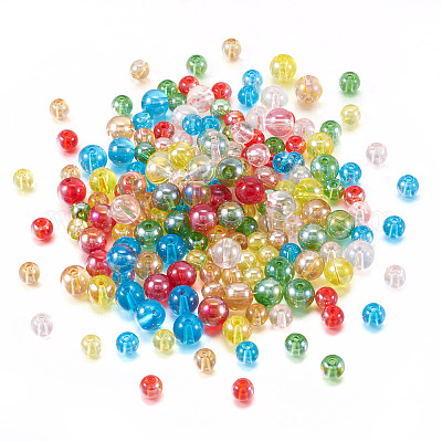 528 шт. 12 стильные гальванические прозрачные стеклянные бусины GLAA-TA0002-31-1