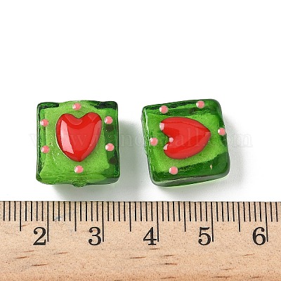 Эмалевые бусины ручной работы в технике лэмпворк LAMP-G147-02-1