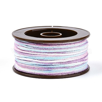 27 м сегментно окрашенные круглые полиэфирные витые шнуры OCOR-N009-02A-08-1