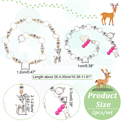 Цепочки для вязания рядов из стеклянных и акриловых бисера HJEW-NB00079-1