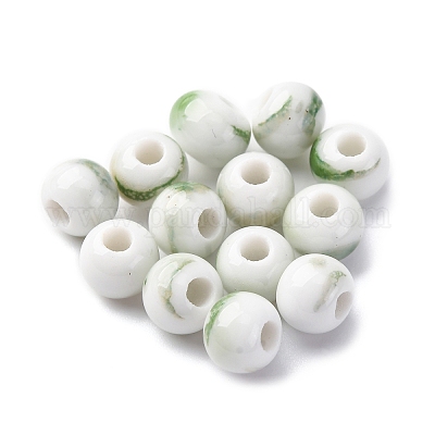 Фарфоровые бусины ручной работы PORC-D300-A17-1