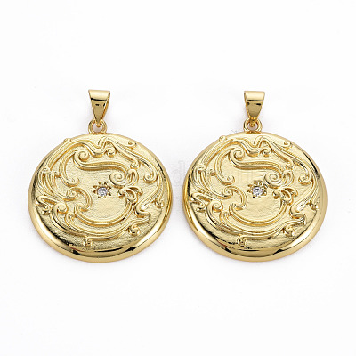 Латунные микро проложить кубического циркония подвески KK-Q283-037-NR-1