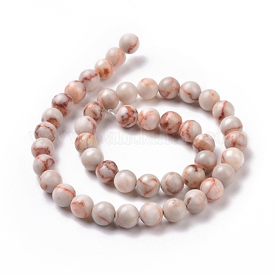 Бусы из натурального красного камня G-F352-8mm-1