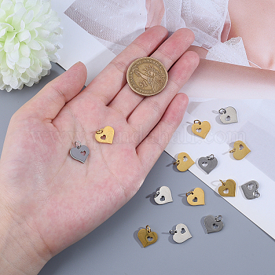 20 шт. подвески из нержавеющей стали 304 двух цветов STAS-CJ0001-154-1