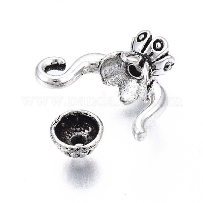 Тибетский стиль сплава шарика кадра PALLOY-Q441-079-RS-1