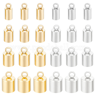 32 шт. 8 стиля наконечников для шнура из нержавеющей стали 201 STAS-UN0057-46-1