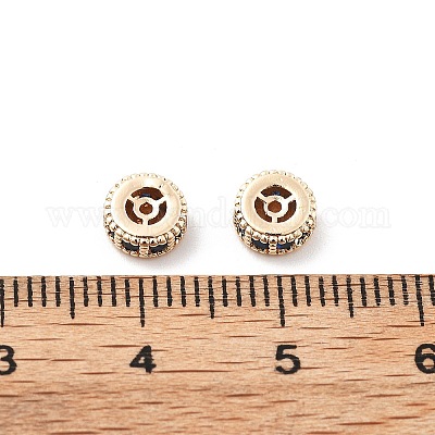 Латунные микро проложить кубического циркония бусы KK-R216-10A-KCG02-1