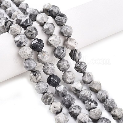 Натуральный камень карта/камень пикассо бусины нити&nbsp;G-T141-03A-1