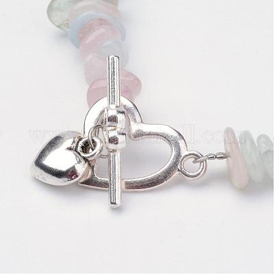 Натуральный Morganite бисерные браслеты BJEW-JB02681-03-1