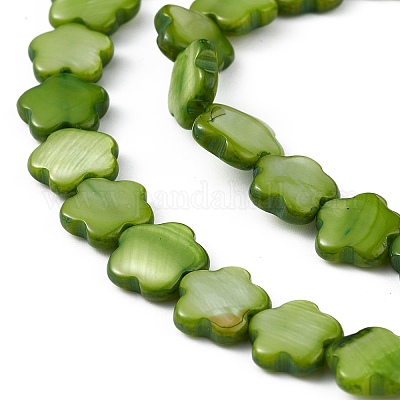 Натуральные пресноводные окрашенные бусы из ракушек SHEL-K001-001A-1