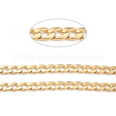 Цепи кубинские звенья из нержавеющей стали 304 с вакуумным покрытием pvd STAS-B020-07G-1