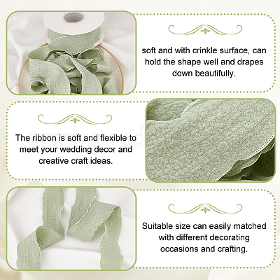 9mのフリル付きポリエステルリボン ギフトラッピング用リボン 花束の