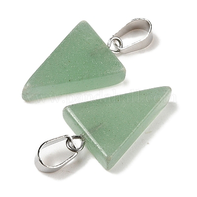 Естественный зеленый авантюрин подвески G-B127-04P-02-1