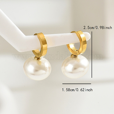 Овальные серьги-кольца из нержавеющей стали RY5370-1