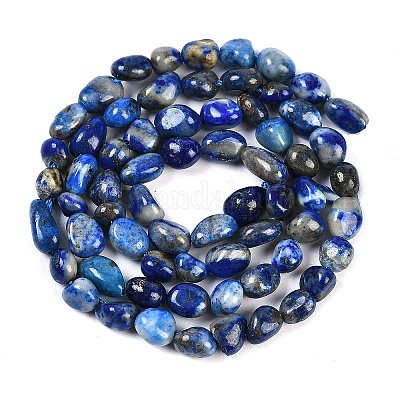 Natürlicher Lapislazuli Perlenstränge&nbsp;G-P497-01B-14-1