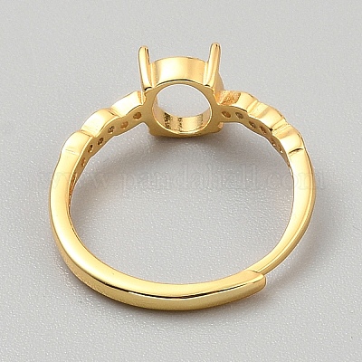 925 регулируемое кольцо из стерлингового серебра&nbsp;STER-WH0008-93-1