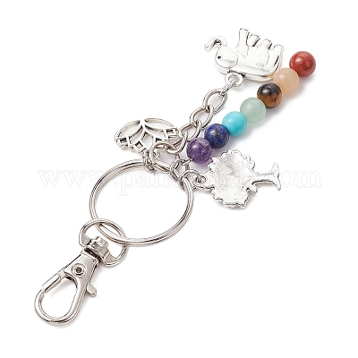 Чакра натуральные и синтетические драгоценные камни кулон украшения KEYC-JKC00943-1