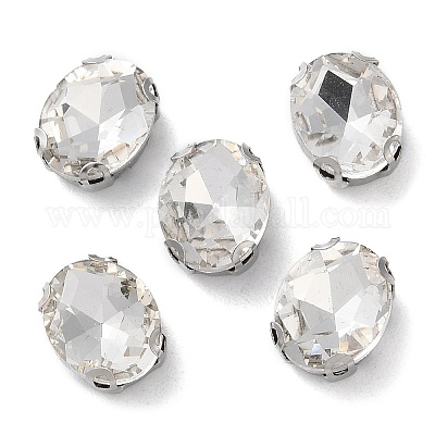 Овал пришиваем стразами RGLA-L028-02C-01-1