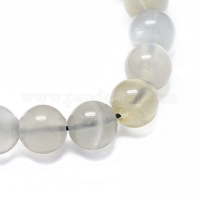 Натуральные серые бусины из лунного камня G-F632-24-04-1