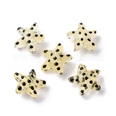 Бусы лэмпворк ручной работы LAMP-I027-09G-1