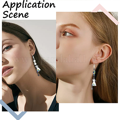 32шт 2 стиля подвески из сплава с эмалью ENAM-SC0003-96-1