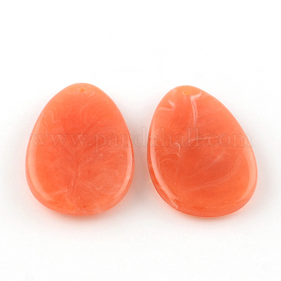 Слезинки имитация драгоценного камня акриловые большие подвески OACR-R020-M-1