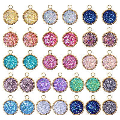 32шт 16 цвета подвески из смолы STAS-CA0002-32-1