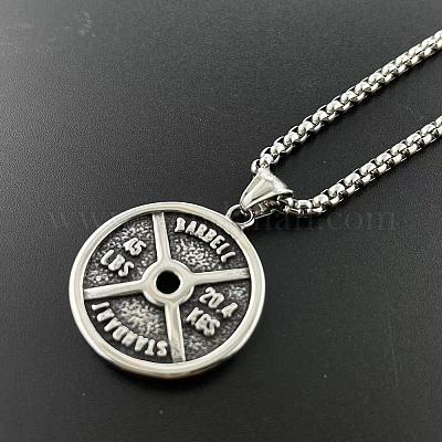 Винтажные мужские подвески-штанги для спортзала из нержавеющей стали 304 FT9457-1