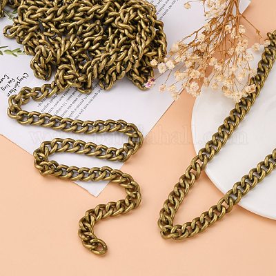 Железные кубинские звенья цепи CH-R013-14x10x3-AB-1